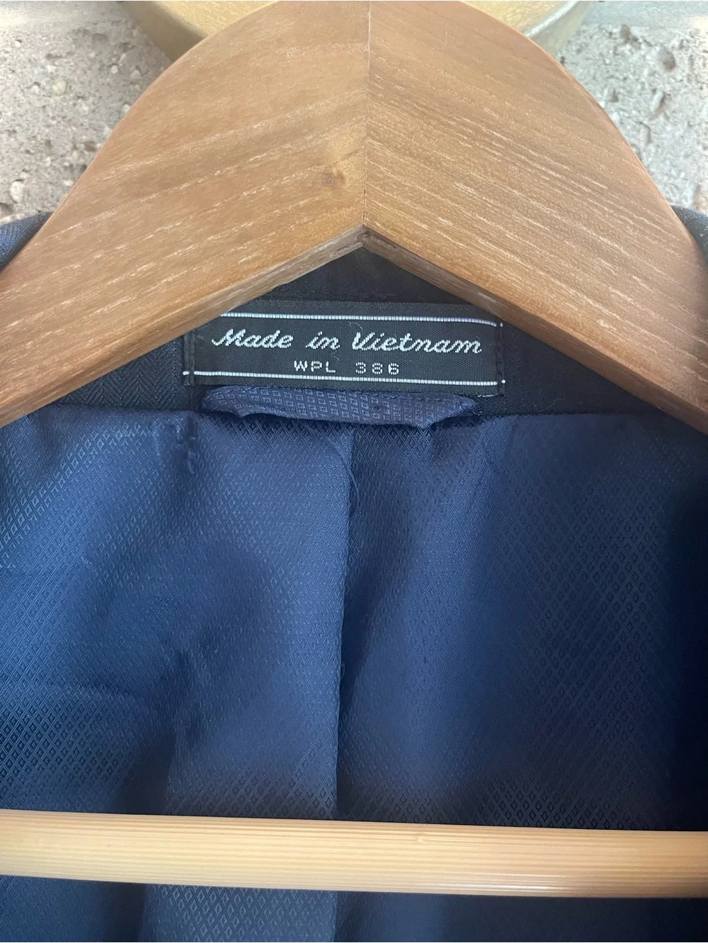 Men's Navy Two-Button Blazer